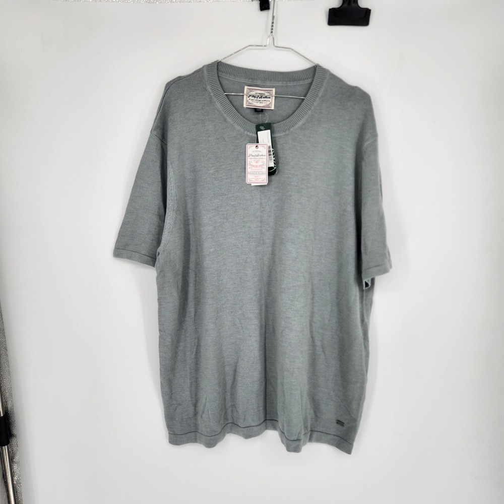 Flag & Anthem Bessemer Short Sleeve Crewneck Sweater Light Green XL NWT